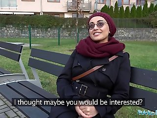 Public Agent Afghan beauty pays to fuck a big cock